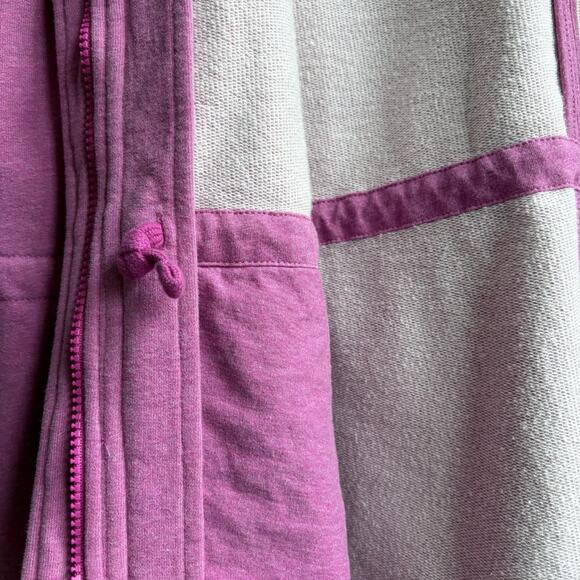 Lands End Serious Sweats Pink Full Zip Vest Soft Cotton Blend 2X 20W-22W Cozy - Picture 10 of 15